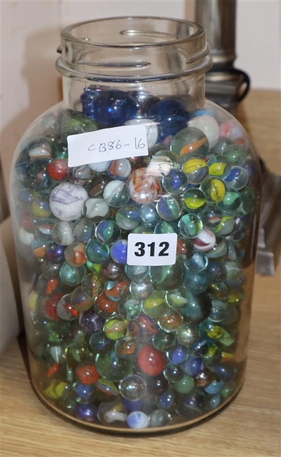 A jar of marbles